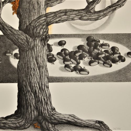 Giulio Mottinelli, IL CASTAGNO DEGLI ELFI, 2000, 50x70 cm