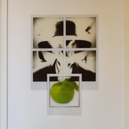 Silvano Peroni, OMAGGIO A MAGRITTE #2, 2023, 32X50 cm, stampa fine art 300 g. numerata e certificata da originale Fuji instax