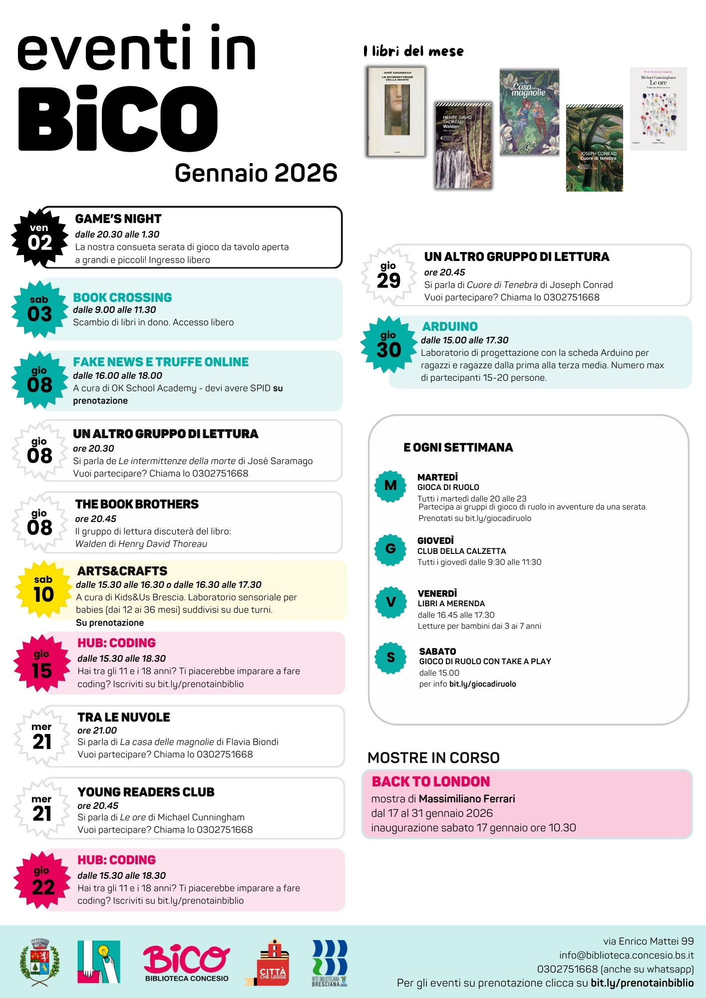 EVENTI MENSILI GENNAIO